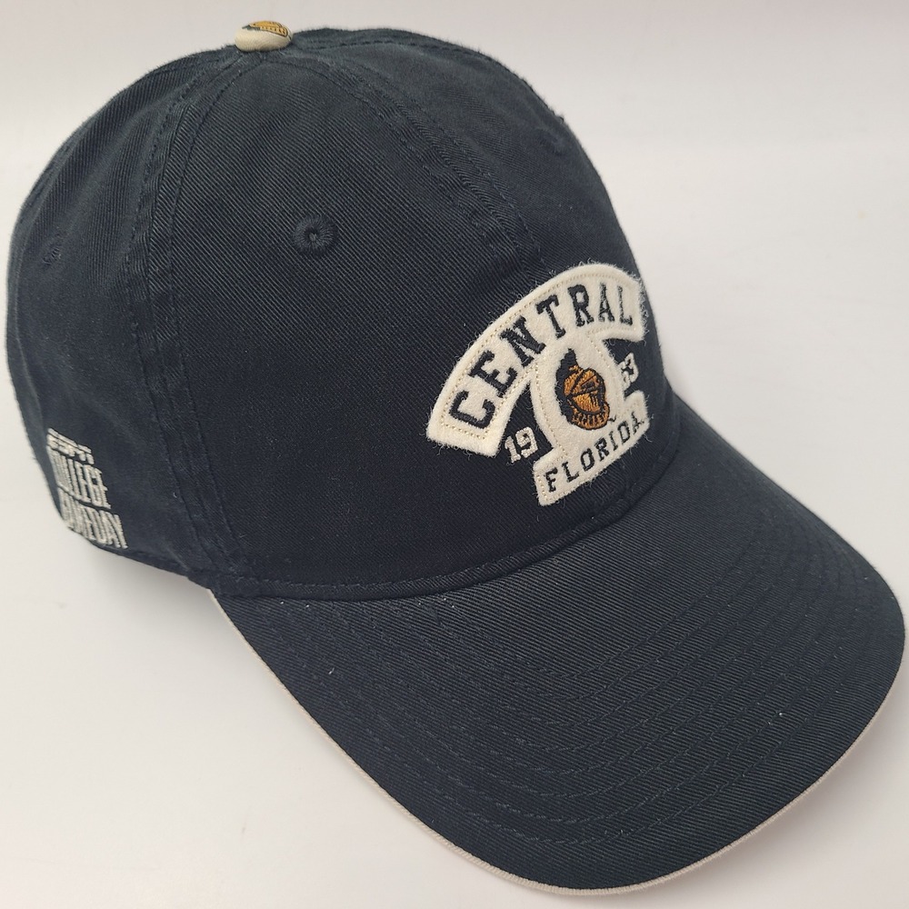 Vintage UCF Knights Hat Adjustable Drew Pearson Black NCAA ESPN College Gameday